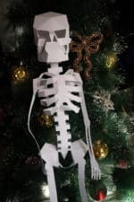 Papercraft 3D squelette Halloween