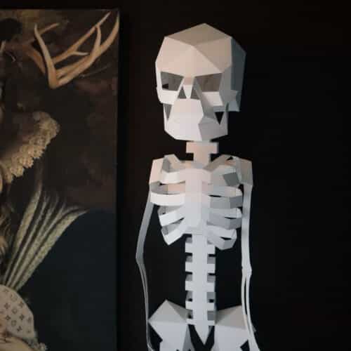 Papercraft 3D squelette Halloween