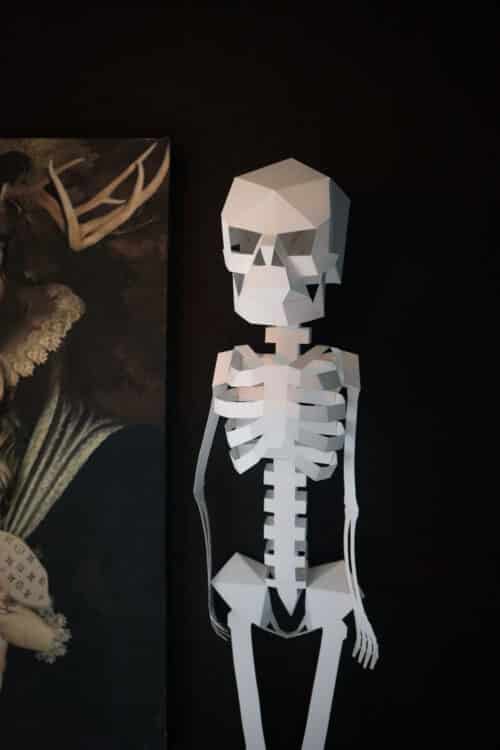 Papercraft 3D squelette Halloween