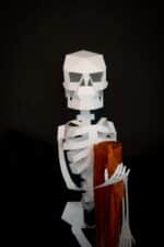 Papercraft 3D squelette Halloween