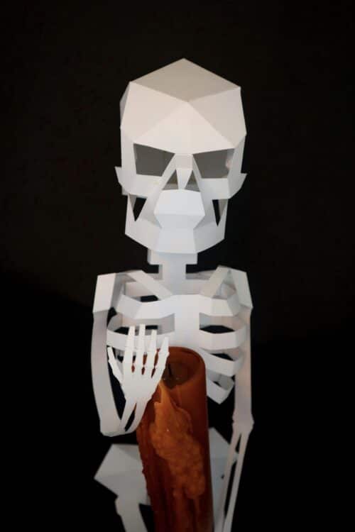 Papercraft 3D squelette Halloween