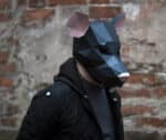 Masque rat en papercraft 3D