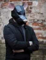 Masque rat en papercraft 3D