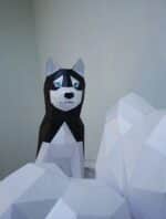 Husky en papercraft 3D