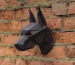 Papercraft eines Dobermanns in Origami 3D Papercraft eines Dobermanns in Origami 3D