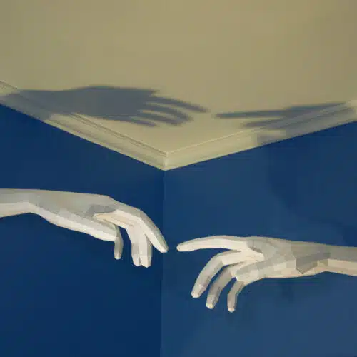 Sculpture 3D La Création d'Adam