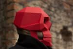 Masque crâne gothique en papercraft 3D