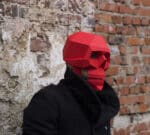 Masque crâne gothique en papercraft 3D