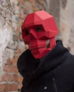 Masque crâne gothique en papercraft 3D