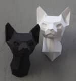 Tête de sphynx en papercraft 3D