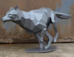 Loup en papercraft 3D à assembler