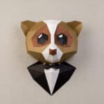 Singe en papercraft 3D