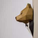 Ours en costume papercraft 3D
