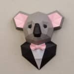 Koala en costume en papercraft 3D