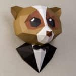 Singe en papercraft 3D