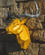 Tête de cerf en papercraft 3D