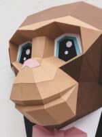 Singe en papercraft 3D