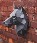Tête de loup en papercraft 3D