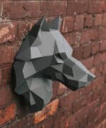 Tête de loup en papercraft 3D