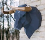 Tête de taureau en papercraft 3D