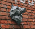 Tête de loup en papercraft 3D