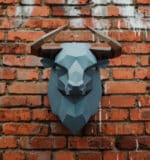 Tête de taureau en papercraft 3D
