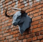 Tête de taureau en papercraft 3D