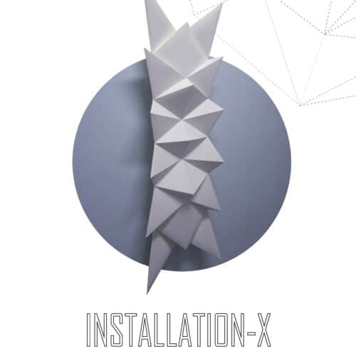 Sculpture en papier Spikes 3D