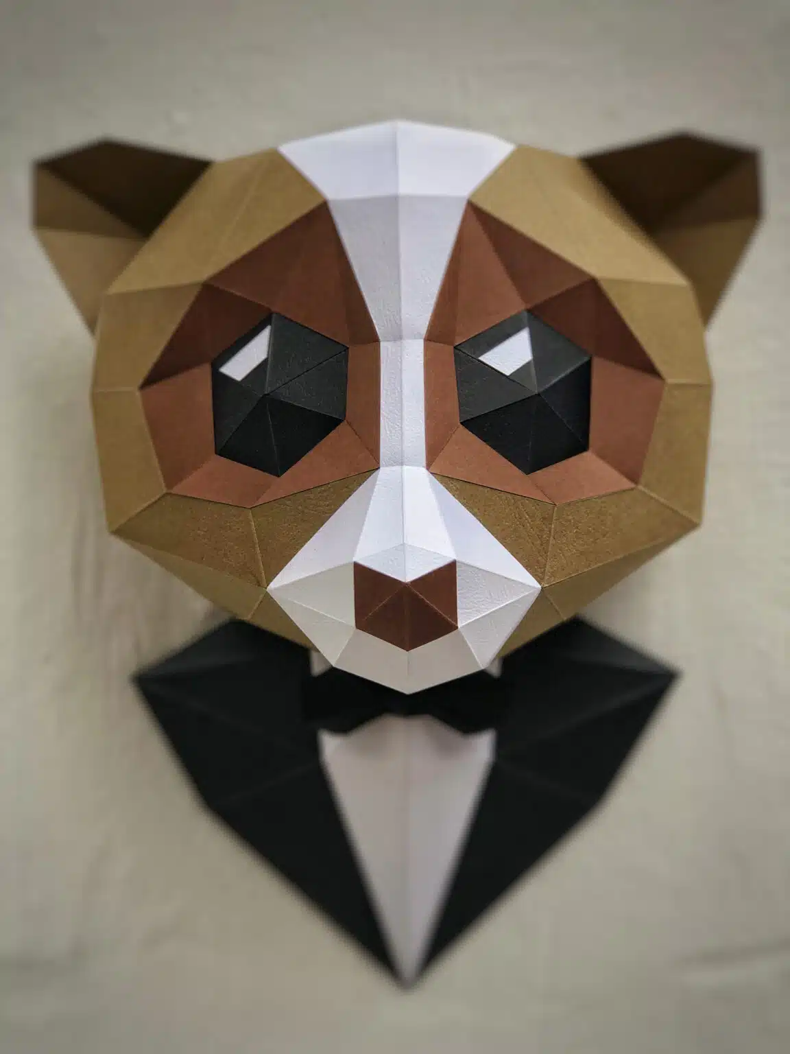 Papercraft von Affe im 3D-Origami Papercraft von Affe im 3D-Origami