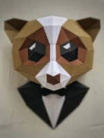 Singe en papercraft 3D