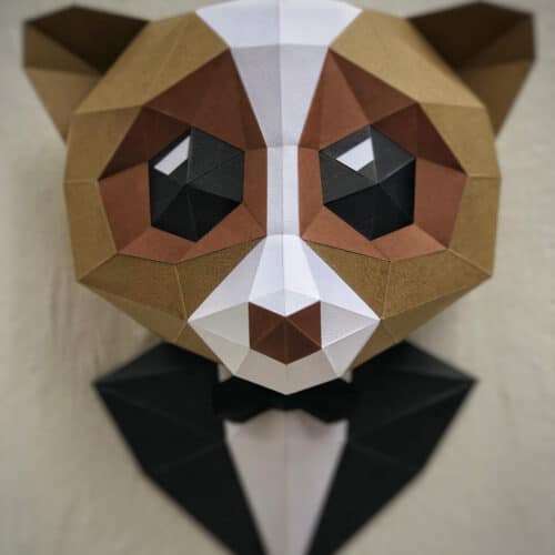 Singe en papercraft 3D