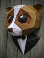 Singe en papercraft 3D