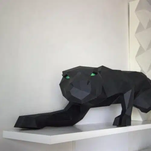 Panthère en papercraft 3D
