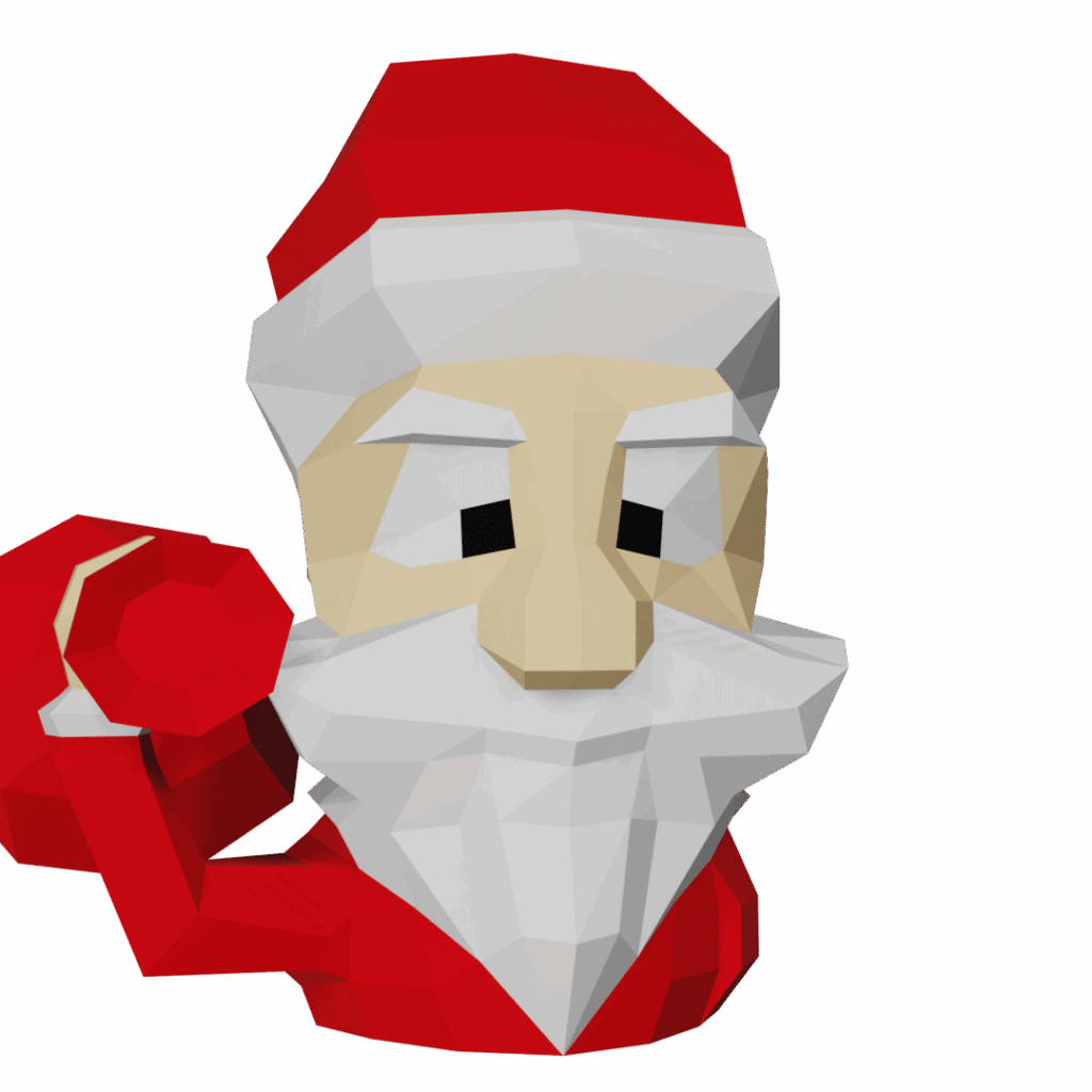 Père Noël en Papercraft 3D