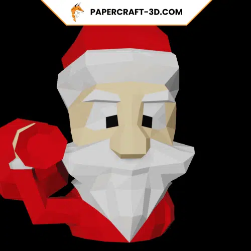 Père Noël en Papercraft 3D