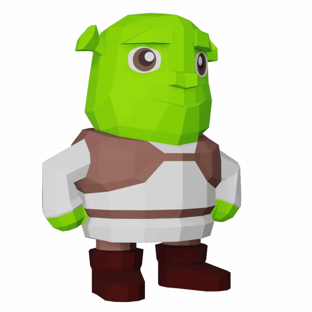 Shrek en Papercraft 3D