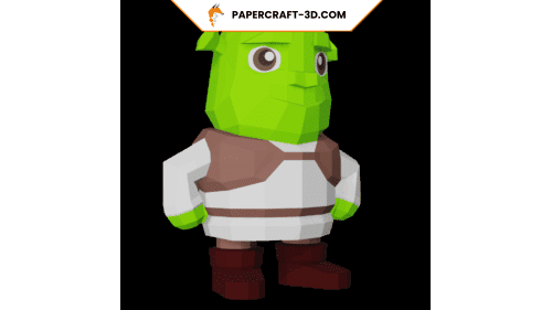 Shrek en Papercraft 3D