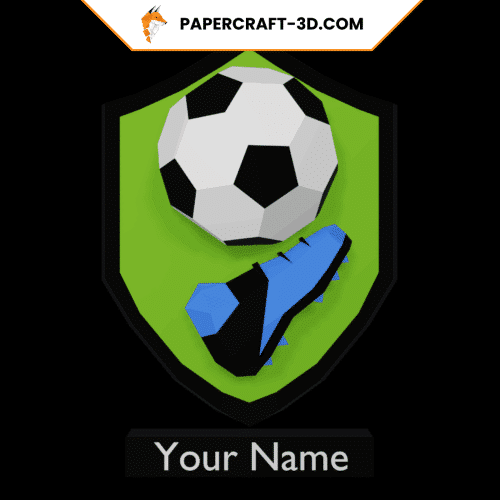Blason de football en Papercraft 3D