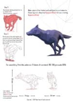 Loup en papercraft 3D à assembler
