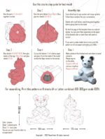 Papercraft d'ours en origami 3D Papercraft d'ours en origami 3D