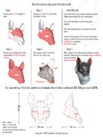 Masque chat en papercraft 3D