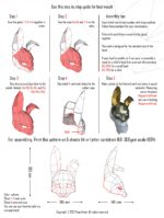 Masque lapin 3D en papercraft