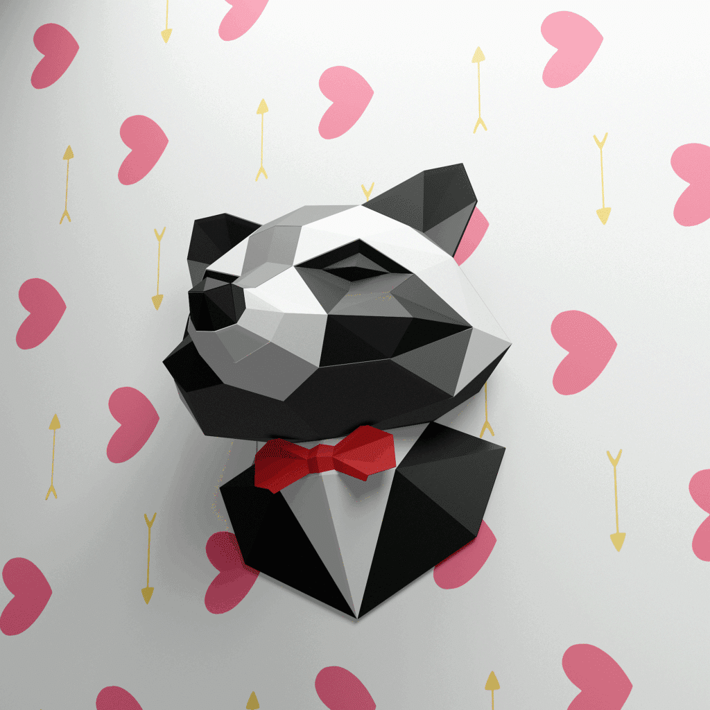 Papercraft de raton laveur en costume origami 3D Papercraft de raton laveur en costume origami 3D
