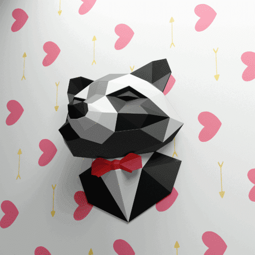 Raton laveur en costume papercraft 3D