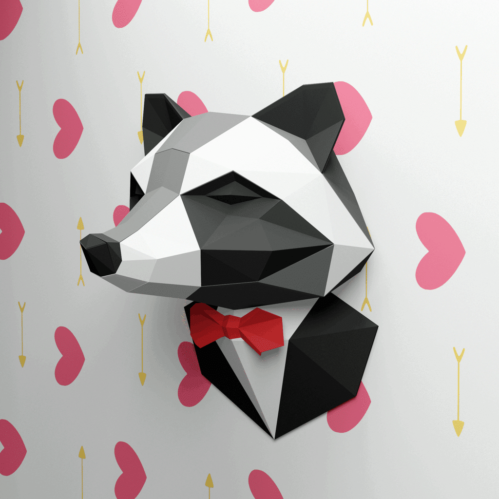 Raton laveur en costume papercraft 3D