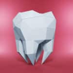 Molaire en papercraft 3D