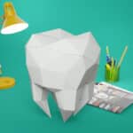 Molaire en papercraft 3D