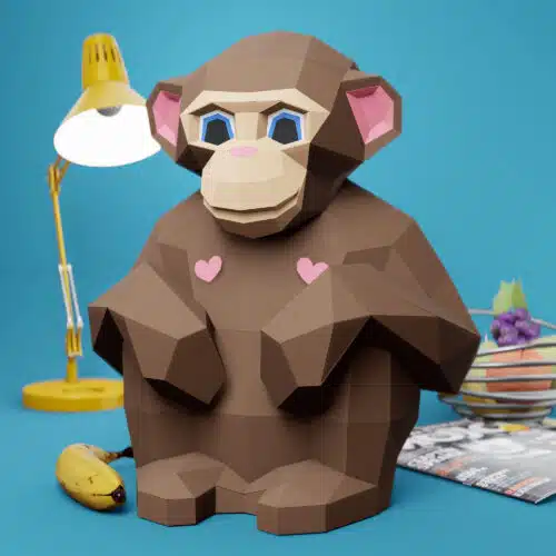 Panthère en papercraft 3D