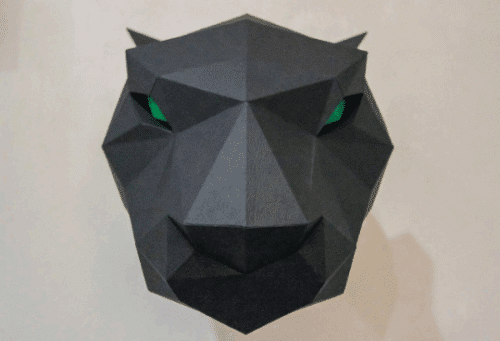 Panthère en papercraft 3D