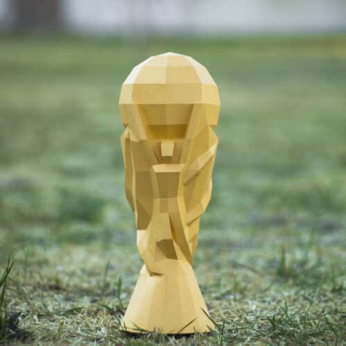 Papercraft 3D coupe de football